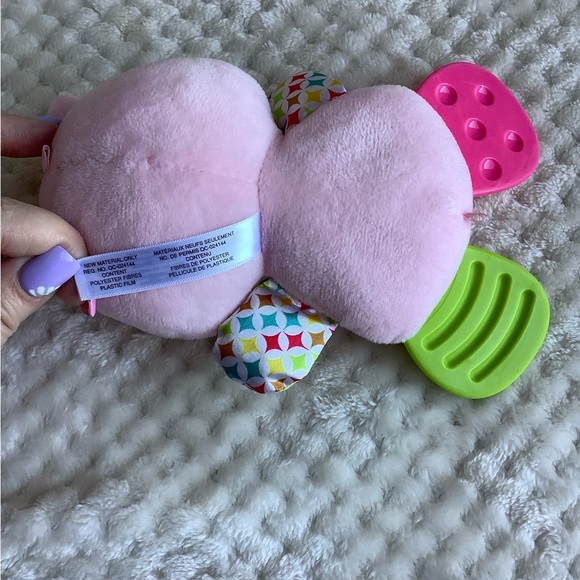 Vtech Newborn Necessities Hippo Squeaker Plush Toy With Crinkle Arms - Picture 5 of 5